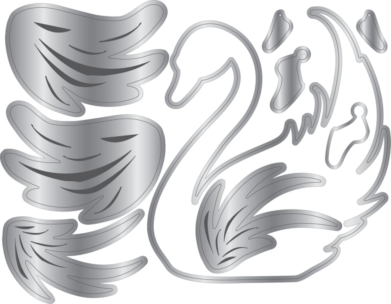 Crafter's Companion Wildwood Whismy Dies Elegant Swan (CC-WW-MD-ELSW) Crafter's Companion Wildwood Whismy Dies Elegant Swan (CC-WW-MD-ELSW)