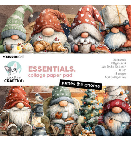 Creative Craftlab PRE-ORDER Essentials James the Gnome 8x8 Inch Collage Paper Pad (CCL-ES-CPP495) Creative Craftlab PRE-ORDER Essentials James the Gnome 8x8 Inch Collage Paper Pad (CCL-ES-CPP495)