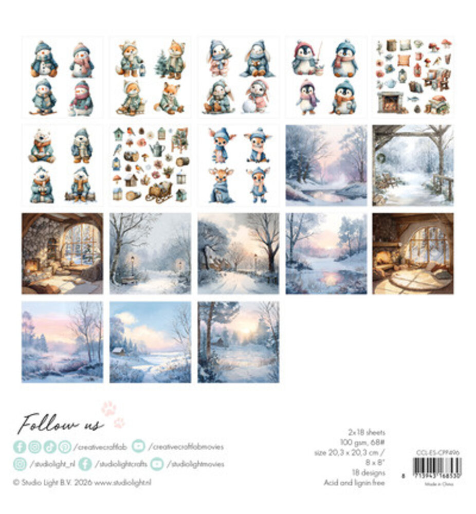 Creative Craftlab PRE-ORDER Essentials By the Lake 8x8 Inch Collage Paper Pad (CCL-ES-CPP496) Creative Craftlab PRE-ORDER Essentials By the Lake 8x8 Inch Collage Paper Pad (CCL-ES-CPP496)
