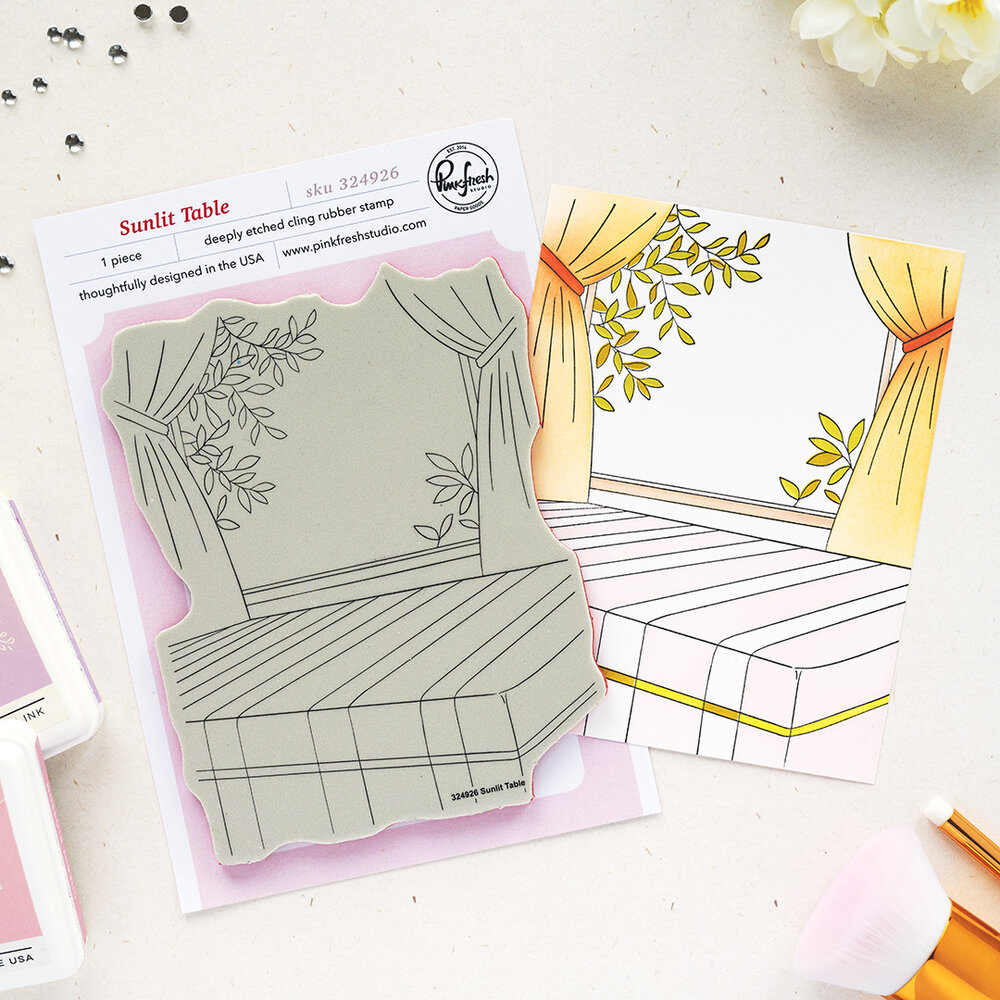 Pinkfresh Studio PRE-ORDER Sunlit Manor Cling Stamp Sunlit Table (324926) Pinkfresh Studio PRE-ORDER Sunlit Manor Cling Stamp Sunlit Table (324926)