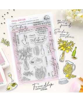 Pinkfresh Studio PRE-ORDER Sunlit Manor Stamp Citrus Still Life (324626)