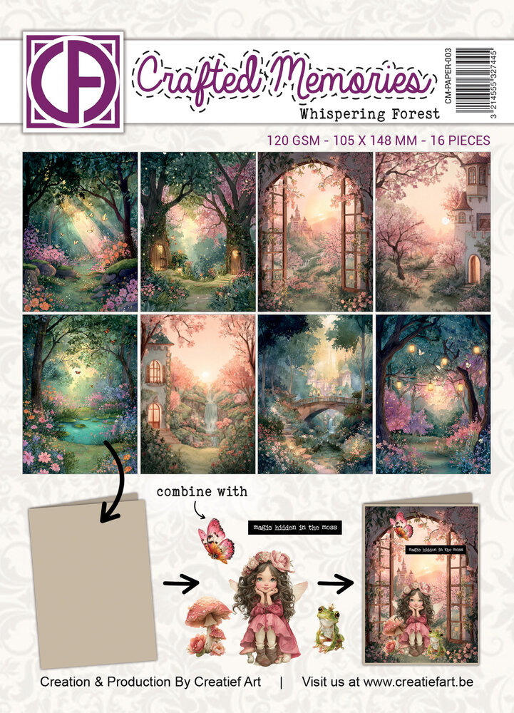 Creatief Art PRE-ORDER Whispering Forest A6 Collage Paper (CM-PAPER-003) Creatief Art PRE-ORDER Whispering Forest A6 Collage Paper (CM-PAPER-003)