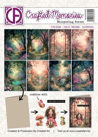Creatief Art PRE-ORDER Whispering Forest A6 Collage Paper (CM-PAPER-003) Creatief Art PRE-ORDER Whispering Forest A6 Collage Paper (CM-PAPER-003)