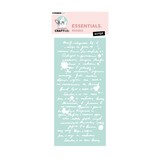 Creative Craftlab PRE-ORDER Essentials Script Masking Stencil (CCL-ES-MASK411)