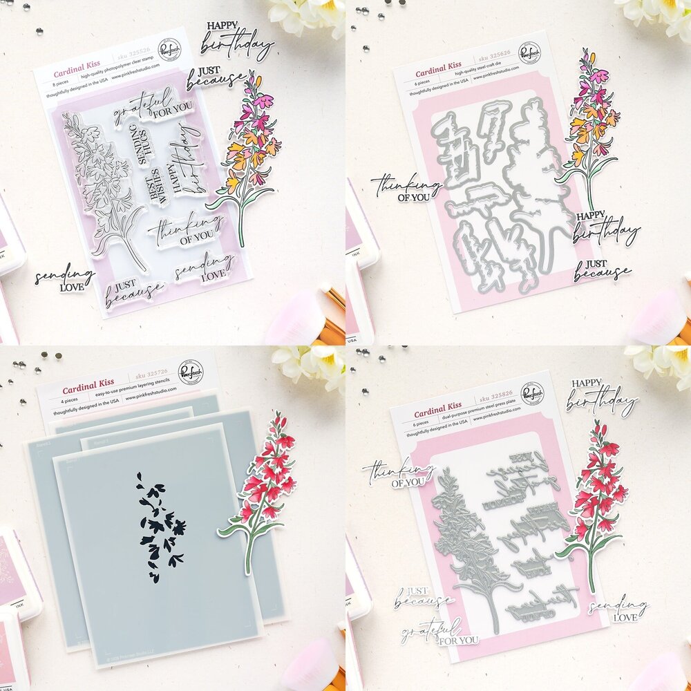 Pinkfresh Studio PRE-ORDER Sunlit Manor BUNDLE Cardinal Kiss Pinkfresh Studio PRE-ORDER Sunlit Manor BUNDLE Cardinal Kiss