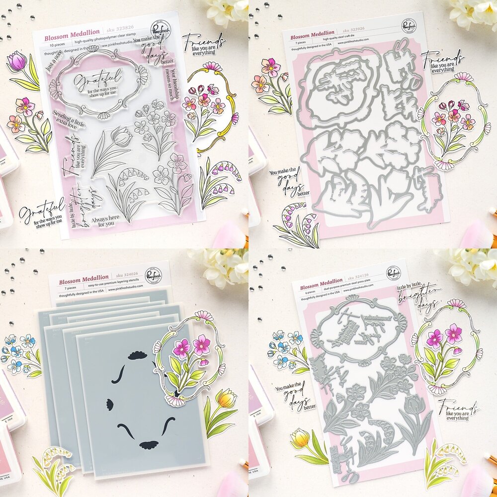 Pinkfresh Studio PRE-ORDER Sunlit Manor BUNDLE Blossom Medallion Pinkfresh Studio PRE-ORDER Sunlit Manor BUNDLE Blossom Medallion