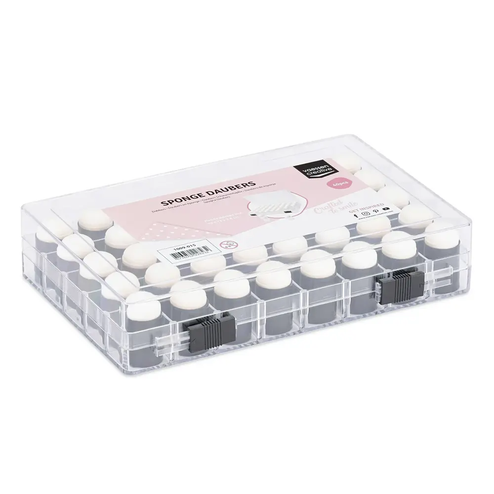 Vaessen Creative Sponge Dauber Case + 40 Daubers (1009-015) Vaessen Creative Sponge Dauber Case + 40 Daubers (1009-015)