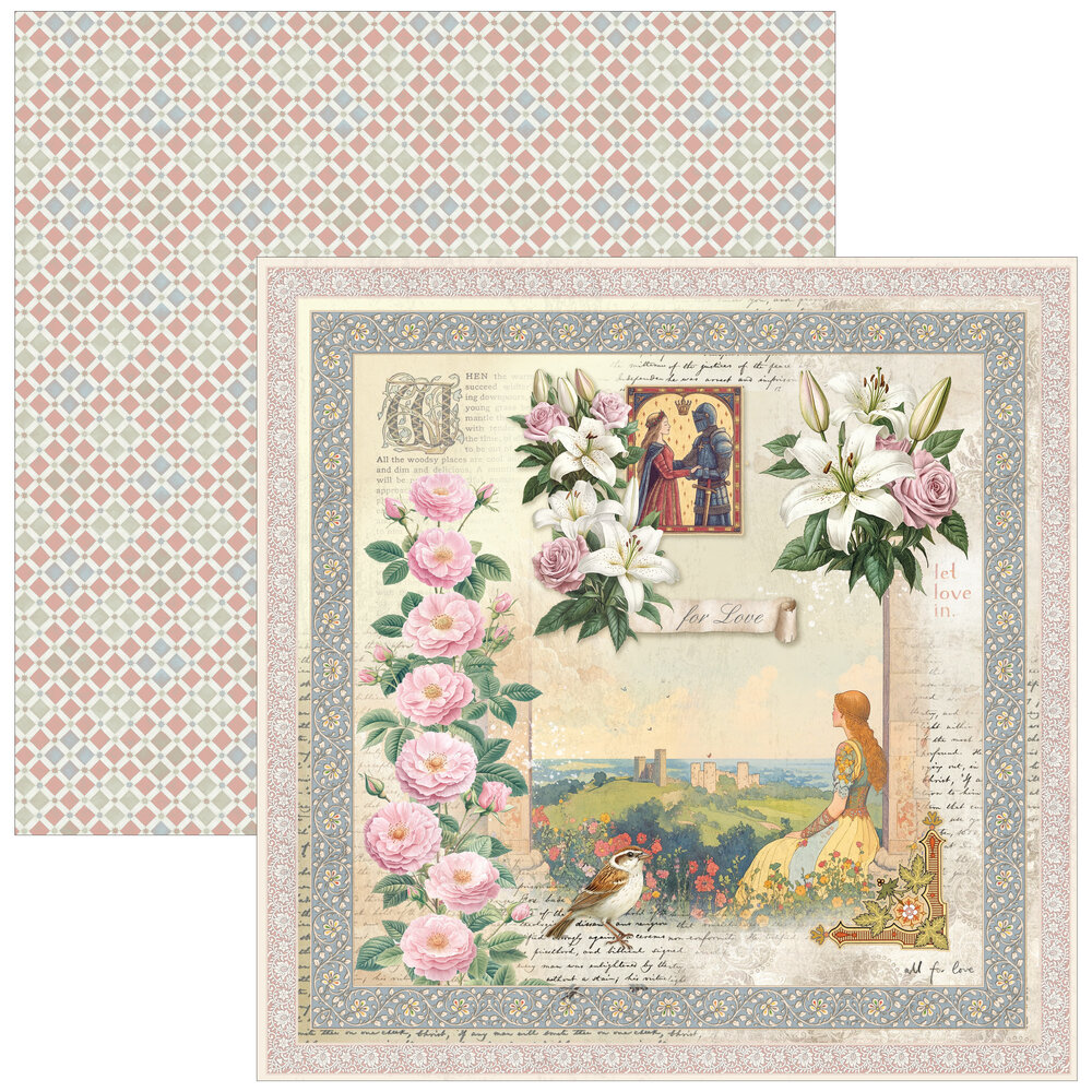 Ciao Bella Papercrafting PRE-ORDER Courtly Love 12x12 Inch Paper Pad (CBPM097) Ciao Bella Papercrafting PRE-ORDER Courtly Love 12x12 Inch Paper Pad (CBPM097)