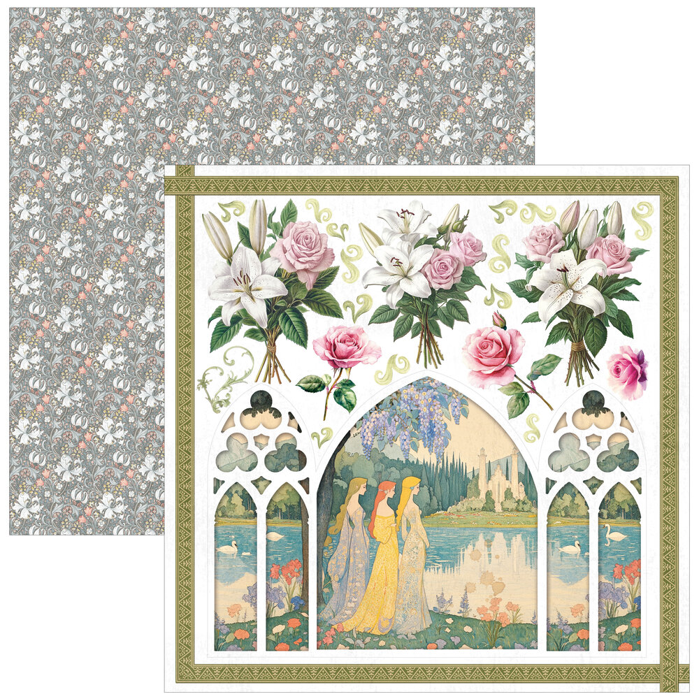 Ciao Bella Papercrafting PRE-ORDER Courtly Love 12x12 Inch Patterns Pad (CBT097) Ciao Bella Papercrafting PRE-ORDER Courtly Love 12x12 Inch Patterns Pad (CBT097)