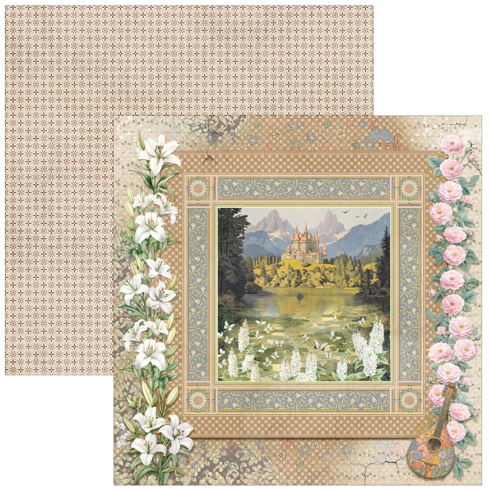 Ciao Bella Papercrafting PRE-ORDER Courtly Love 12x12 Inch Patterns Pad (CBT097) Ciao Bella Papercrafting PRE-ORDER Courtly Love 12x12 Inch Patterns Pad (CBT097)
