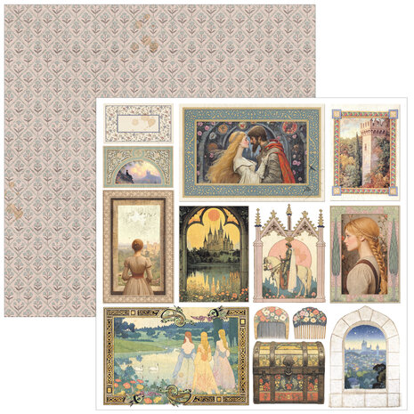 Ciao Bella Papercrafting PRE-ORDER Courtly Love 8x8 Inch Paper Pad (CBH097) Ciao Bella Papercrafting PRE-ORDER Courtly Love 8x8 Inch Paper Pad (CBH097)
