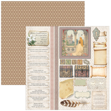 Ciao Bella Papercrafting PRE-ORDER Courtly Love 8x8 Inch Paper Pad (CBH097) Ciao Bella Papercrafting PRE-ORDER Courtly Love 8x8 Inch Paper Pad (CBH097)