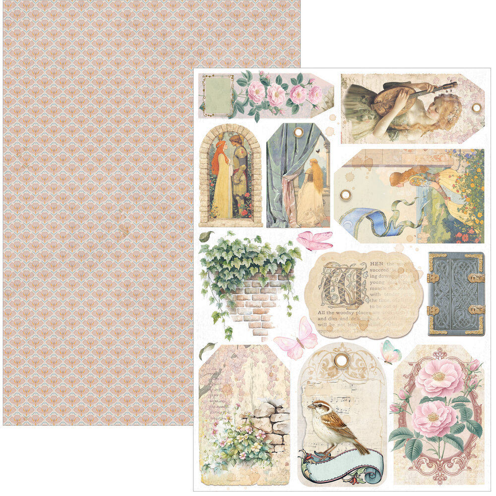 Ciao Bella Papercrafting PRE-ORDER Courtly Love A4 Creative Pad (CBCL097)