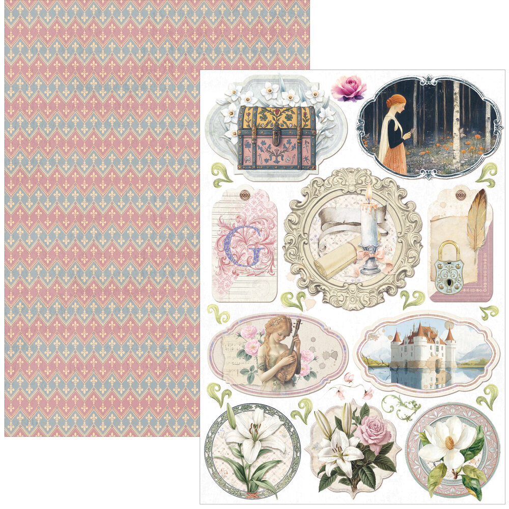 Ciao Bella Papercrafting PRE-ORDER Courtly Love A4 Creative Pad (CBCL097)