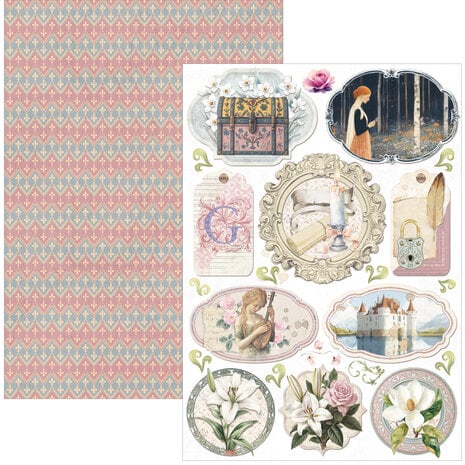 Ciao Bella Papercrafting Courtly Love A4 Creative Pad (CBCL097)