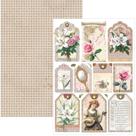 Ciao Bella Papercrafting PRE-ORDER Courtly Love A4 Creative Pad (CBCL097)