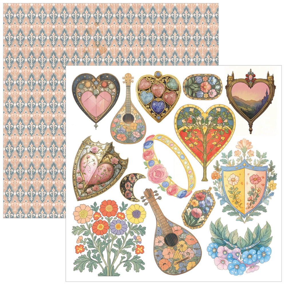 Ciao Bella Papercrafting PRE-ORDER Courtly Love 6x6 Inch Paper Pad (CBQE097) Ciao Bella Papercrafting PRE-ORDER Courtly Love 6x6 Inch Paper Pad (CBQE097)