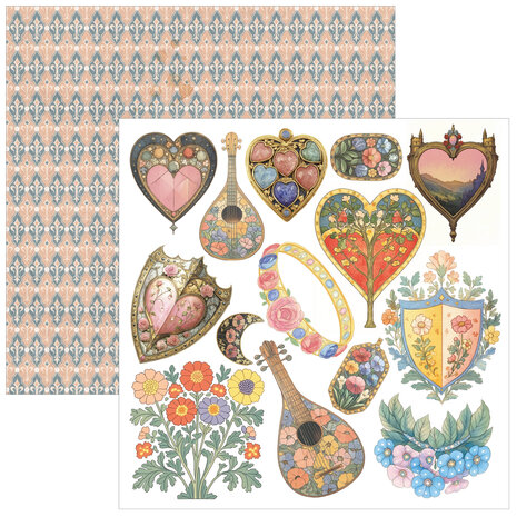 Ciao Bella Papercrafting PRE-ORDER Courtly Love 6x6 Inch Paper Pad (CBQE097) Ciao Bella Papercrafting PRE-ORDER Courtly Love 6x6 Inch Paper Pad (CBQE097)