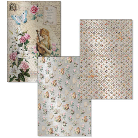 Ciao Bella Papercrafting PRE-ORDER Courtly Love A4 Deluxe Paper & Vellum Dual Pack (CBX010) Ciao Bella Papercrafting PRE-ORDER Courtly Love A4 Deluxe Paper & Vellum Dual Pack (CBX010)