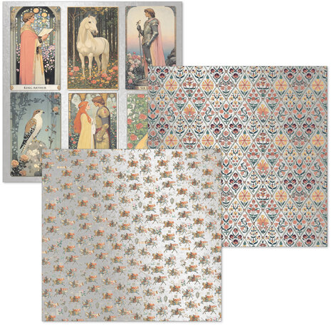 Ciao Bella Papercrafting PRE-ORDER Courtly Love 6x6 Inch Deluxe Paper & Vellum Dual Pack (CBXQ010) Ciao Bella Papercrafting PRE-ORDER Courtly Love 6x6 Inch Deluxe Paper & Vellum Dual Pack (CBXQ010)
