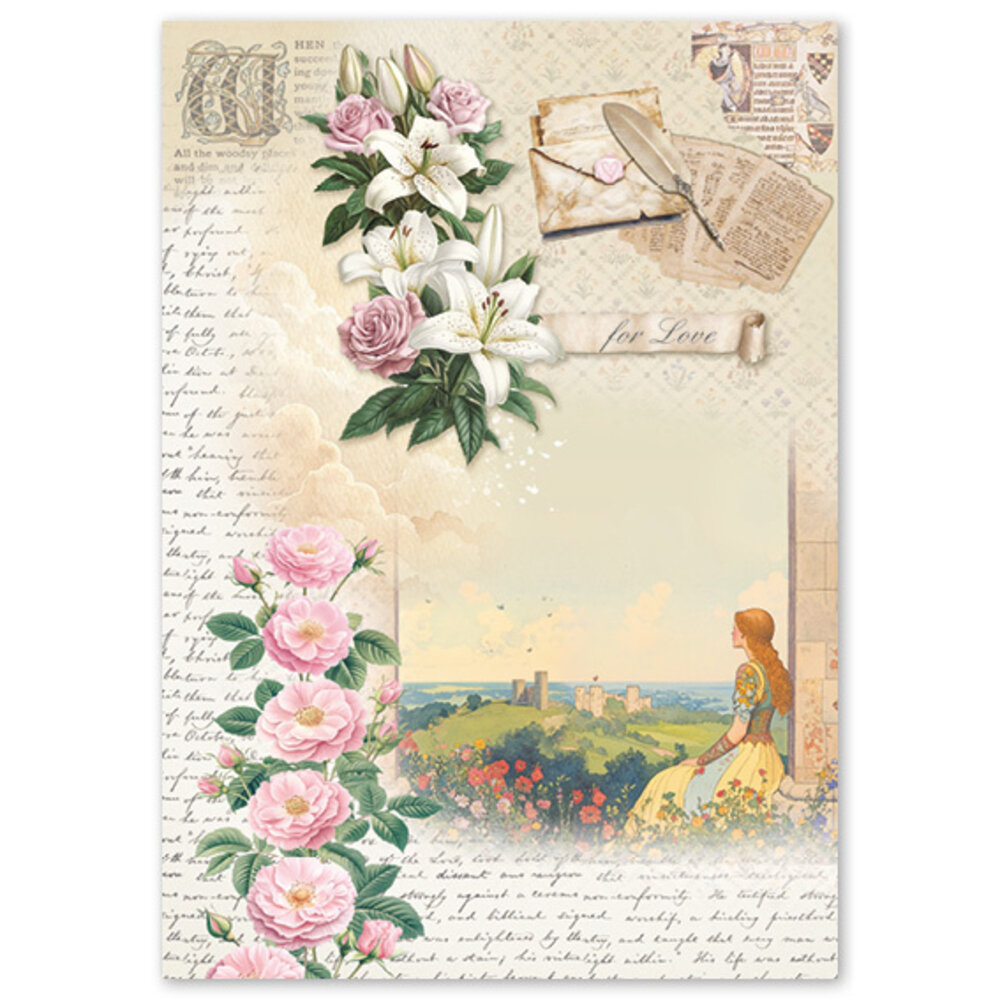 Ciao Bella Papercrafting PRE-ORDER Courtly Love A4 Mixed Rice Papers (CBRA013) Ciao Bella Papercrafting PRE-ORDER Courtly Love A4 Mixed Rice Papers (CBRA013)