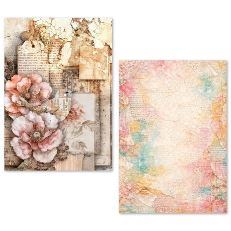 Ciao Bella Papercrafting PRE-ORDER Tissue Paper A5 Wild Blossom (ME004)