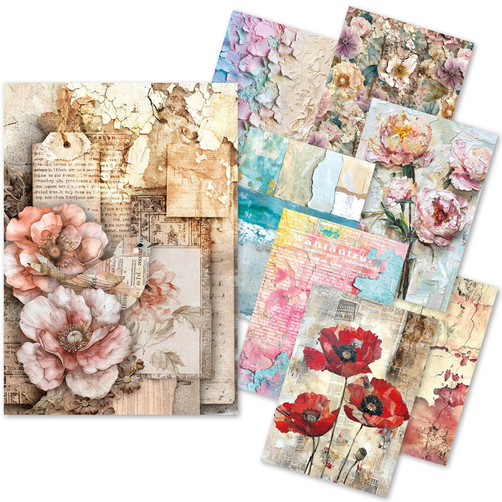 Ciao Bella Papercrafting PRE-ORDER Tissue Paper A5 Wild Blossom (ME004)