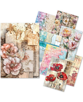 Ciao Bella Papercrafting PRE-ORDER Tissue Paper A5 Wild Blossom (ME004)