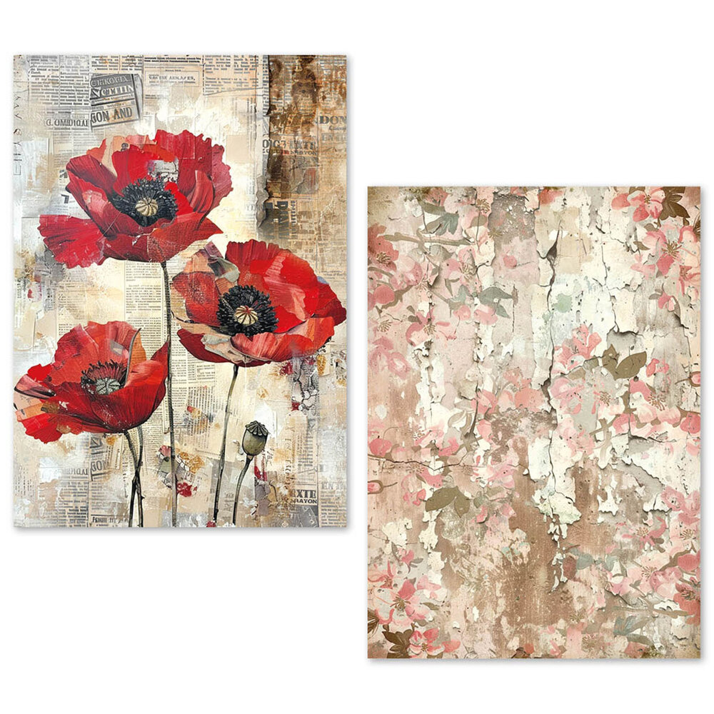 Ciao Bella Papercrafting PRE-ORDER Tissue Paper A5 Wild Blossom (ME004)