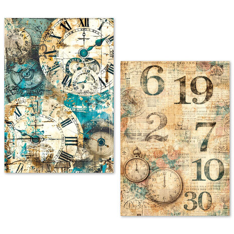 Ciao Bella Papercrafting PRE-ORDER Tissue Paper A5 Fragments of Time (ME005) Ciao Bella Papercrafting PRE-ORDER Tissue Paper A5 Fragments of Time (ME005)