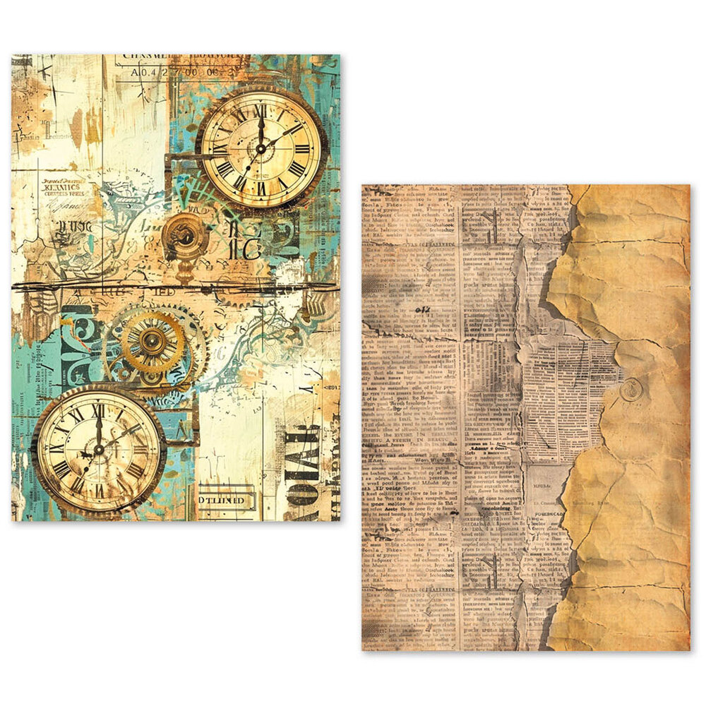 Ciao Bella Papercrafting PRE-ORDER Tissue Paper A5 Fragments of Time (ME005) Ciao Bella Papercrafting PRE-ORDER Tissue Paper A5 Fragments of Time (ME005)