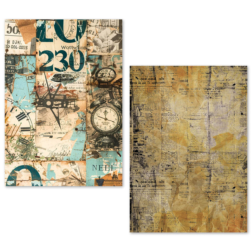 Ciao Bella Papercrafting PRE-ORDER Tissue Paper A5 Fragments of Time (ME005) Ciao Bella Papercrafting PRE-ORDER Tissue Paper A5 Fragments of Time (ME005)