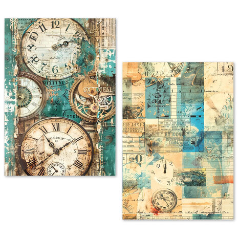 Ciao Bella Papercrafting PRE-ORDER Tissue Paper A5 Fragments of Time (ME005) Ciao Bella Papercrafting PRE-ORDER Tissue Paper A5 Fragments of Time (ME005)