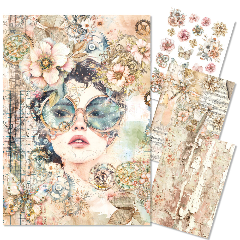 Ciao Bella Papercrafting PRE-ORDER Lost in Time A4 Mixed Rice Papers (MF007) Ciao Bella Papercrafting PRE-ORDER Lost in Time A4 Mixed Rice Papers (MF007)