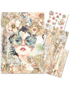 Ciao Bella Papercrafting PRE-ORDER Lost in Time A4 Mixed Rice Papers (MF007) Ciao Bella Papercrafting PRE-ORDER Lost in Time A4 Mixed Rice Papers (MF007)