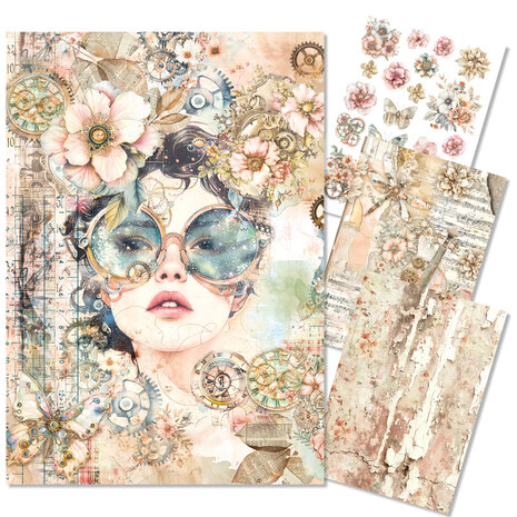 Ciao Bella Papercrafting PRE-ORDER Lost in Time A4 Mixed Rice Papers (MF007) Ciao Bella Papercrafting PRE-ORDER Lost in Time A4 Mixed Rice Papers (MF007)