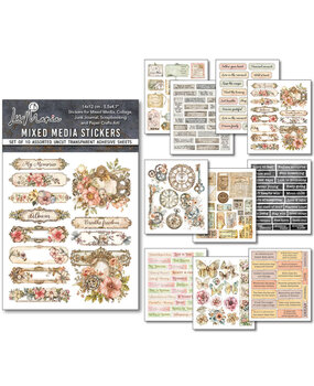 Ciao Bella Papercrafting PRE-ORDER Lost in Time Mixed Media Stickers (MB011)