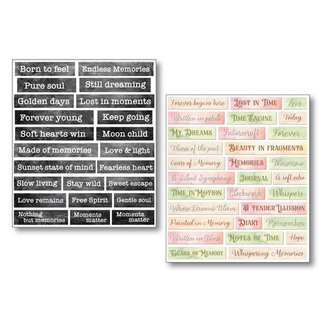 Ciao Bella Papercrafting PRE-ORDER Lost in Time Mixed Media Stickers (MB011)