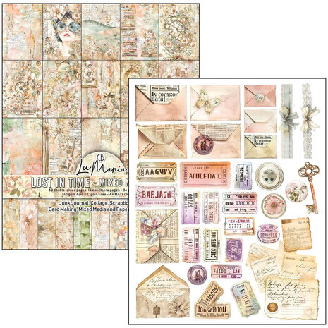 Ciao Bella Papercrafting PRE-ORDER Lost in Time A4 Mixed Media Book (MA007)