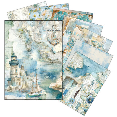Ciao Bella Papercrafting PRE-ORDER Edge of the Ocean A5 Mixed Rice Papers (MFS008) Ciao Bella Papercrafting PRE-ORDER Edge of the Ocean A5 Mixed Rice Papers (MFS008)