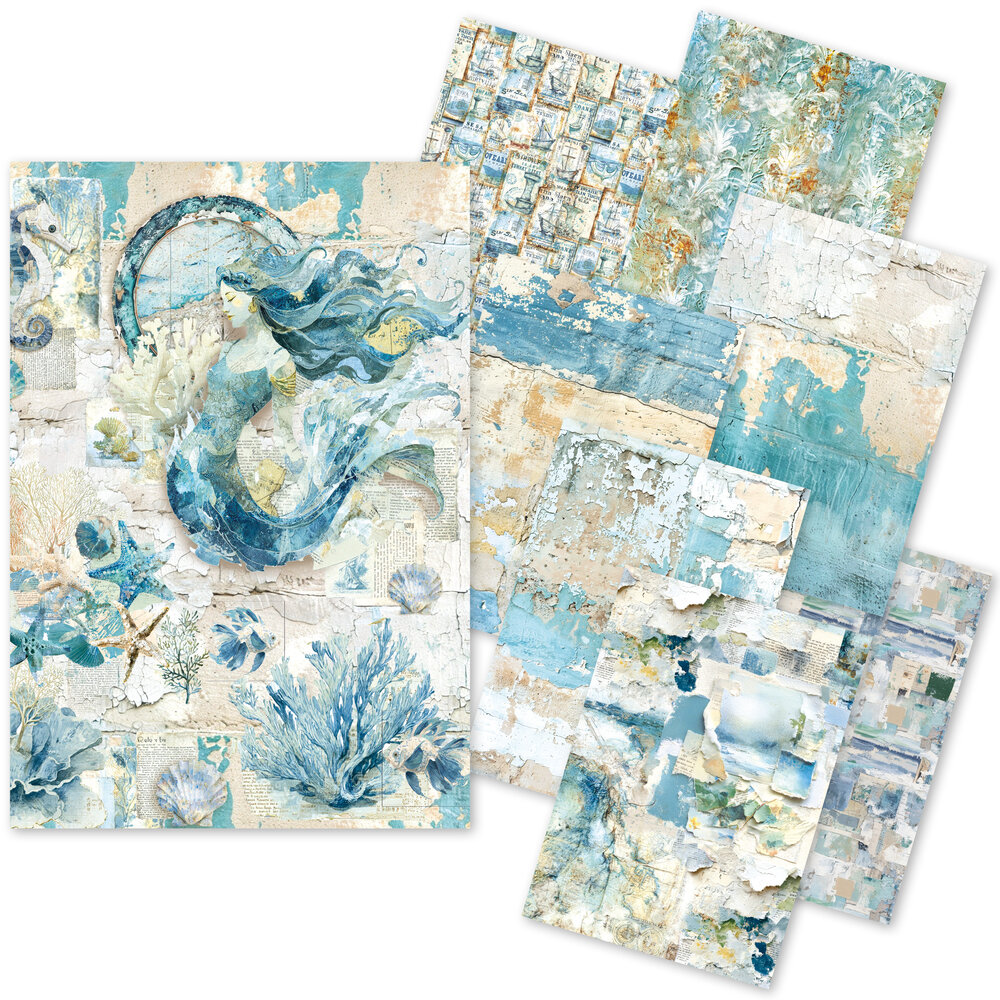 Ciao Bella Papercrafting PRE-ORDER Craftmix A5 Mixed Paper Pack Edge of the Ocean (MC008) Ciao Bella Papercrafting PRE-ORDER Craftmix A5 Mixed Paper Pack Edge of the Ocean (MC008)