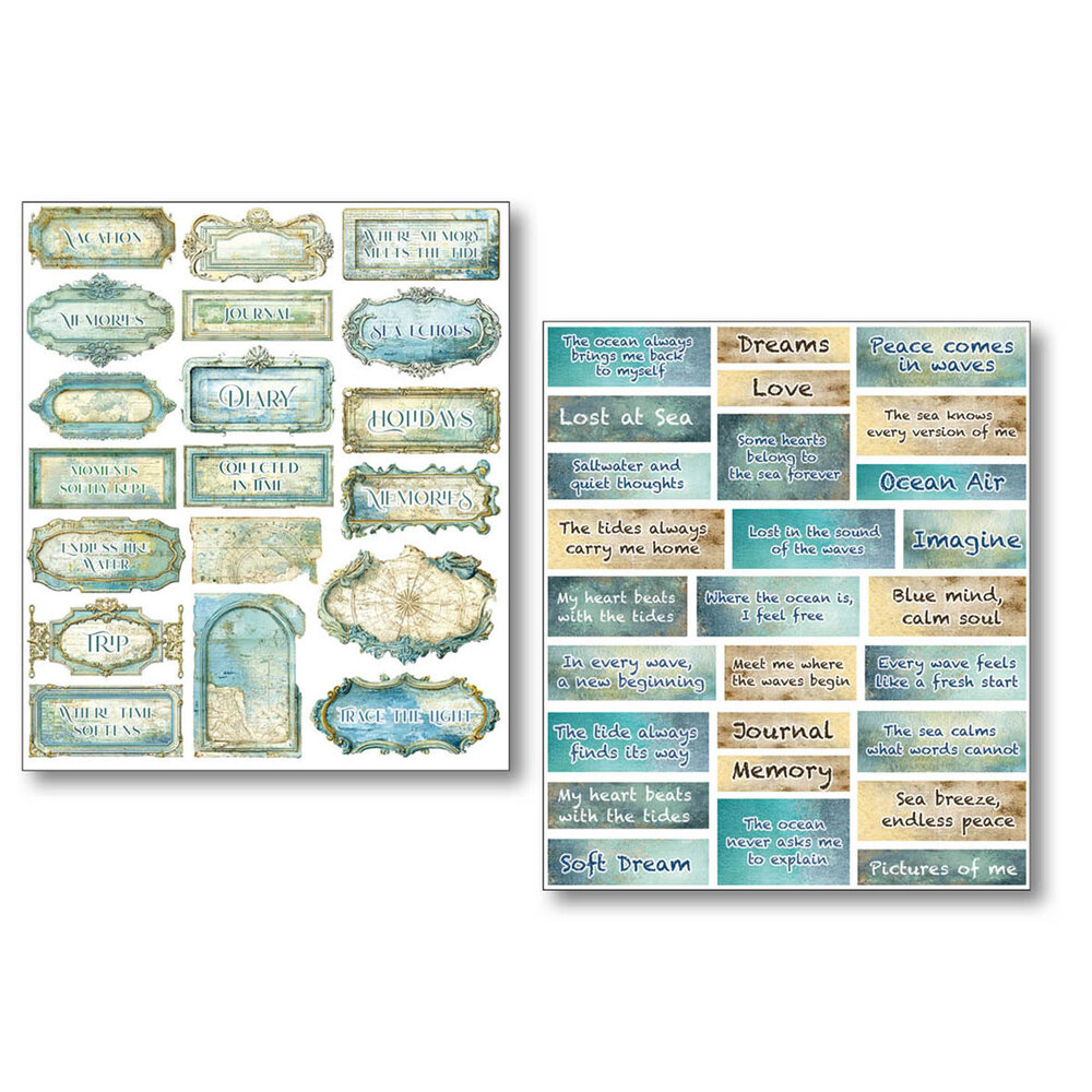Ciao Bella Papercrafting PRE-ORDER Edge of the Ocean Mixed Media Stickers (MB012) Ciao Bella Papercrafting PRE-ORDER Edge of the Ocean Mixed Media Stickers (MB012)