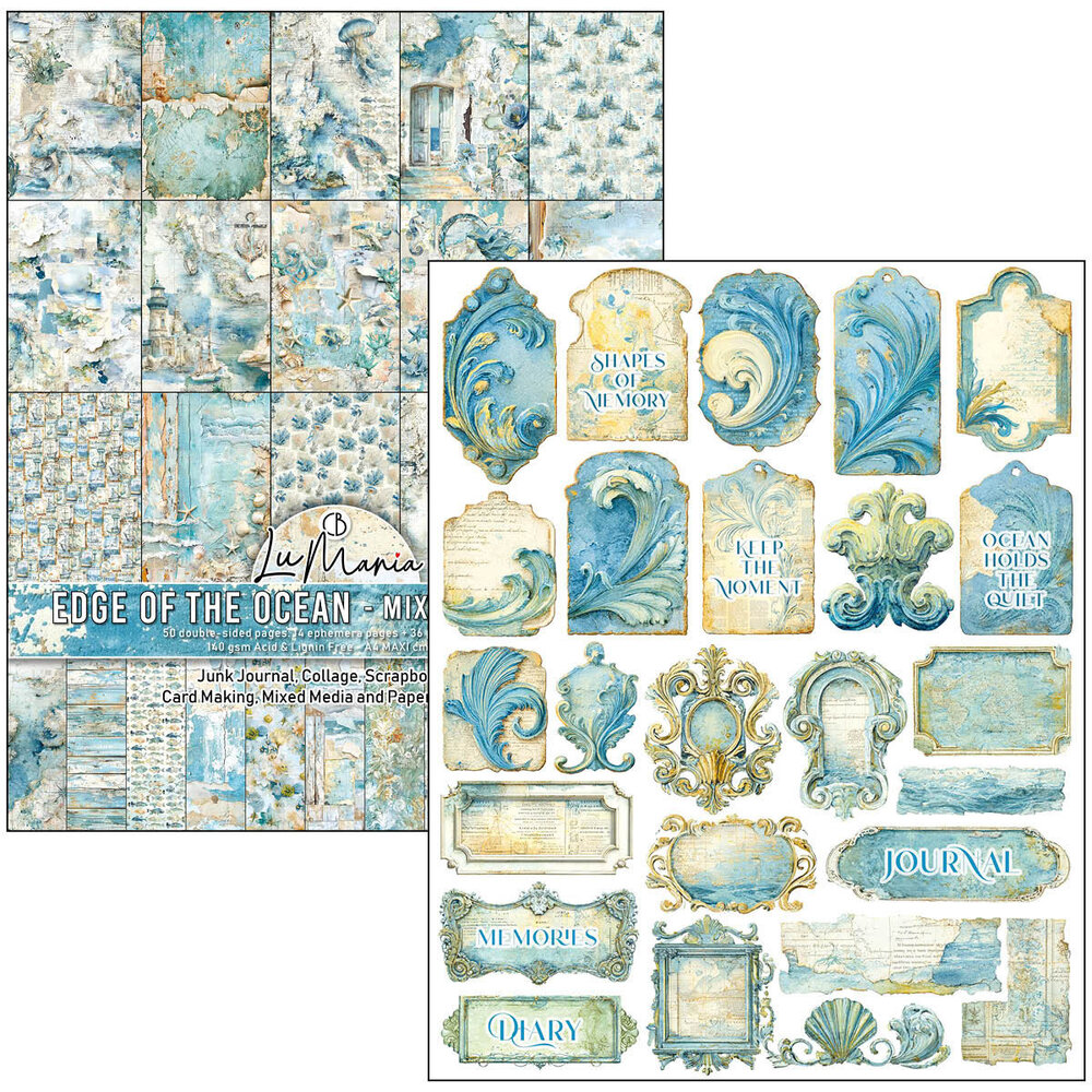 Ciao Bella Papercrafting PRE-ORDER Edge of the Ocean A4 Mixed Media Book (MA008) Ciao Bella Papercrafting PRE-ORDER Edge of the Ocean A4 Mixed Media Book (MA008)