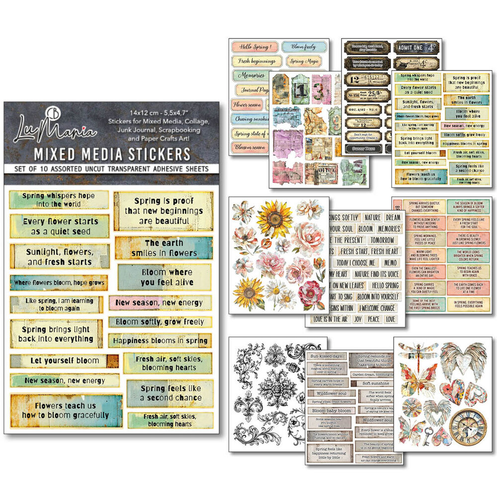 Ciao Bella Papercrafting PRE-ORDER The Sound of Spring Mixed Media Stickers (MB013) Ciao Bella Papercrafting PRE-ORDER The Sound of Spring Mixed Media Stickers (MB013)