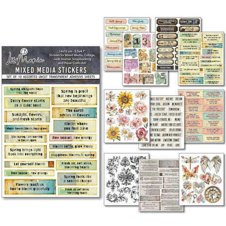 Ciao Bella Papercrafting PRE-ORDER The Sound of Spring Mixed Media Stickers (MB013) Ciao Bella Papercrafting PRE-ORDER The Sound of Spring Mixed Media Stickers (MB013)