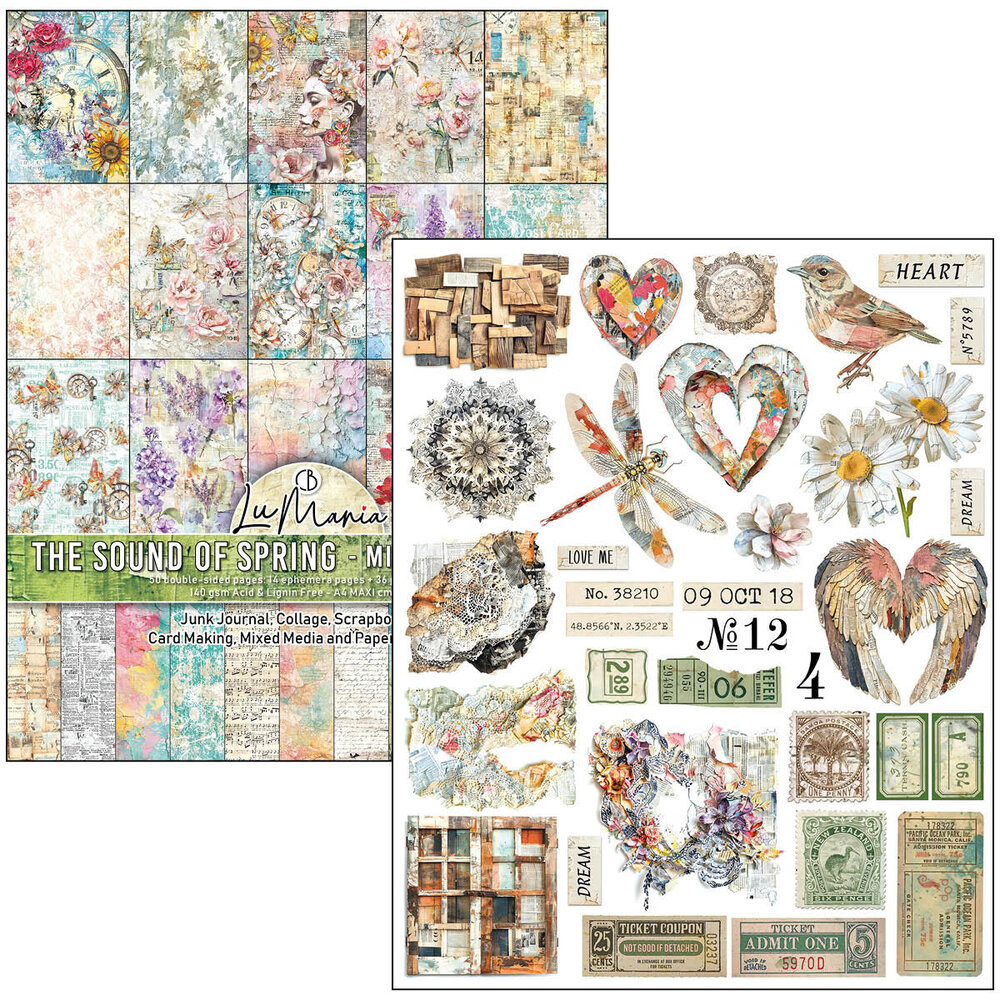 Ciao Bella Papercrafting PRE-ORDER The Sound of Spring A4 Mixed Media Book (MA009) Ciao Bella Papercrafting PRE-ORDER The Sound of Spring A4 Mixed Media Book (MA009)