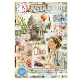 Ciao Bella Papercrafting Asia Diary A4 Junk Journal Ephemera Book (CBB028)