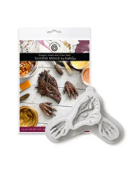 Cosmic Shimmer Silicone Mould Dragon Head and Claw Feet (CF0077-CS)