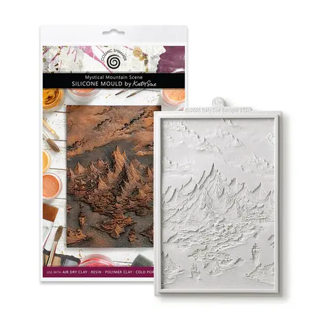 Cosmic Shimmer Silicone Mould Mystical Mountain Scene (CE0161-CS)