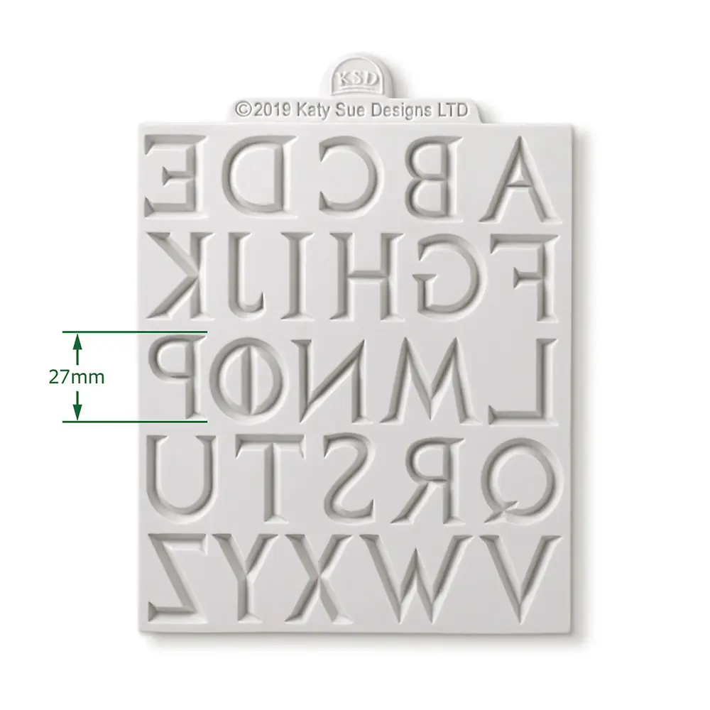 Cosmic Shimmer Silicone Mould Iron Alphabet (DM0052-CS)